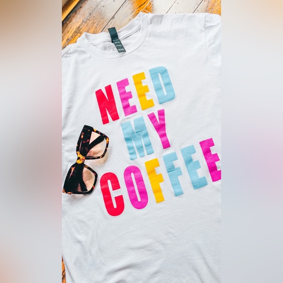 Need my Coffee spring summer graphic tee Large - Picture 4 of 4